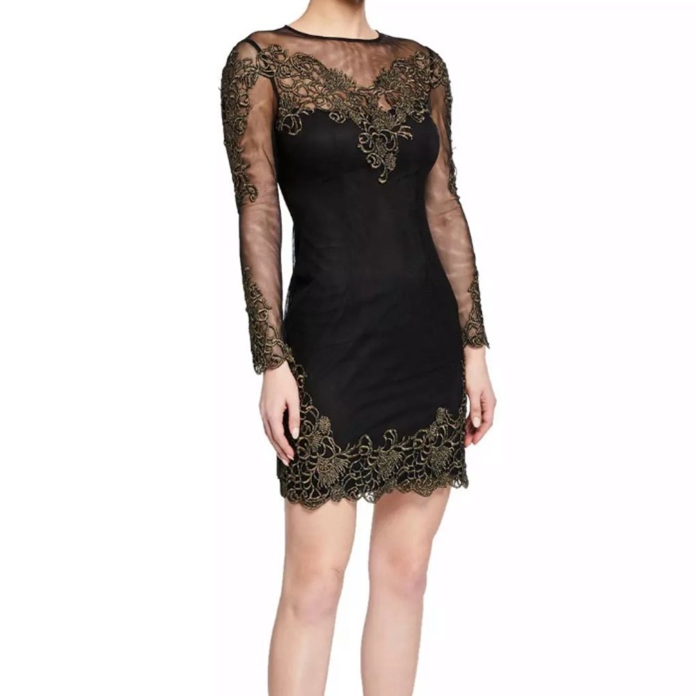 Karen Millen embroidered mesh dress